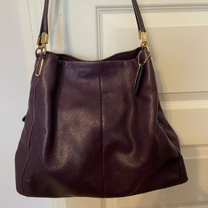 Coach plum Phoebe leather bag